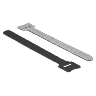 Delock Elemente de fixare cu arici, L 150 mm x l 12 mm, 10 bucăți, negru