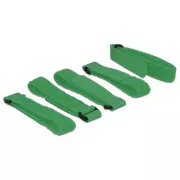 Delock Închidere cu cârlig și buclă L 300 mm x l 20 mm 5 buc cu buclă verde