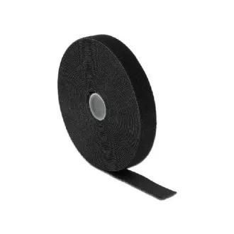 Delock Închidere cu cârlig și buclă L 10 mx L 20 mm rulou negru Delock Închidere cu cârlig și buclă L 10 mx L 20 mm rulou negru
