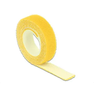 Delock Elemente de fixare cu arici, lungime 1 m x lățime 13 mm, rolă galbenă Delock Elemente de fixare cu arici, lungime 1 m x lățime 13 mm, rolă galbenă