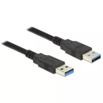 Cablu Delock USB 3.0 Tip-A mascul > USB 3.0 Tip-A mascul 0,5 m negru Cablu Delock USB 3.0 Tip-A mascul > USB 3.0 Tip-A mascul 0,5 m negru