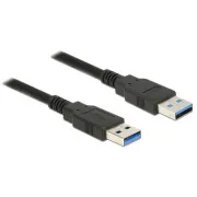 Cablu Delock USB 3.0 Tip-A mascul > USB 3.0 Tip-A mascul 5,0 m negru