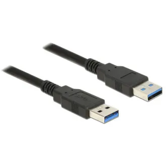 Cablu Delock USB 3.0 Tip-A mascul > USB 3.0 Tip-A mascul 5,0 m negru