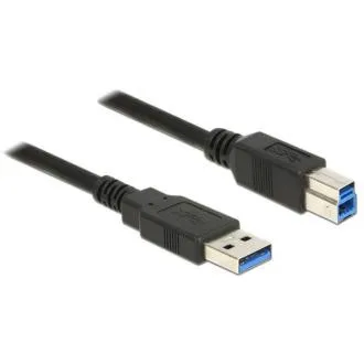 Cablu Delock USB 3.0 Tip-A mascul > USB 3.0 Tip-B mascul 5,0 m negru