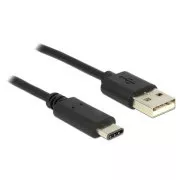 Delock Cable USB 2.0 Type-A de sex masculin > USB Type-C™ 2.0 de sex masculin 2,0 m negru