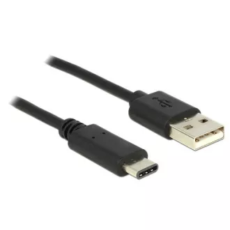 Delock Cable USB 2.0 Type-A de sex masculin > USB Type-C™ 2.0 de sex masculin 2,0 m negru