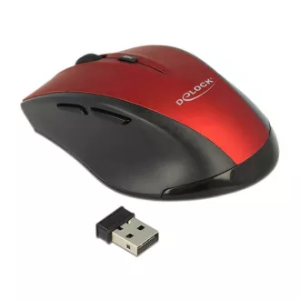 Delock Mouse ergonomic optic cu 5 butoane, fără fir de 2,4 GHz
