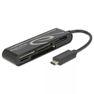Delock USB 2.0 card reader USB Type-C™ male 5 slots Delock USB 2.0 card reader USB Type-C™ male 5 slots