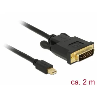 Cablu Delock Mini Displayport 1.1 mascul > DVI 24+1 mascul 2 m Cablu Delock Mini Displayport 1.1 mascul > DVI 24+1 mascul 2 m