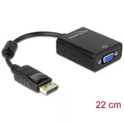 Adaptor Delock DisplayPort 1.2 mascul > VGA mamă negru