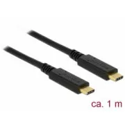Delock Cablu USB 3.1 Gen 2 (10 Gbps) Type-C la Type-C 1 m 3 A E-Marker