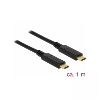 Delock Cablu USB 3.1 Gen 2 (10 Gbps) Type-C la Type-C 1 m 3 A E-Marker
