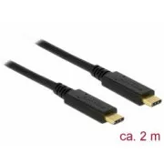 Delock Cablu USB 3.1 Gen 1 (5 Gbps) Type-C la Type-C 2 m 3 A E-Marker