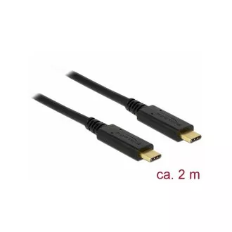 Delock Cablu USB 3.1 Gen 1 (5 Gbps) Type-C la Type-C 2 m 3 A E-Marker