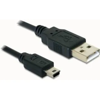 Cablu Delock USB 2.0-A > USB mini-B cu 5 pini, 1 m mascul/mascul Cablu Delock USB 2.0-A > USB mini-B cu 5 pini, 1 m mascul/mascul