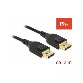 Cablu Delock DisplayPort 8K 60 Hz 2 m DP 8K certificat DP 8K