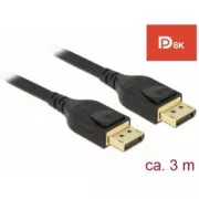 Cablu Delock DisplayPort 8K 60 Hz 3 m DP 8K certificat DP 8K