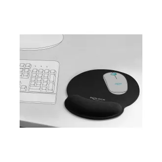 Delock mouse pad ergonomic cu suport pentru încheietura mâinii din gel