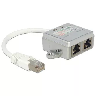 Delock RJ45 Port Doubler 1 x RJ45 plug la 2 x RJ45 jack (2 x Ethernet)