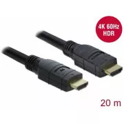 Delock Active HDMI4K 60 Hz cablu 20 m