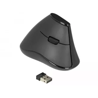 Delock Mouse optic vertical ergonomic cu 5 butoane 2,4 GHz wireless - silentios Delock Mouse optic vertical ergonomic cu 5 butoane 2,4 GHz wireless - silentios