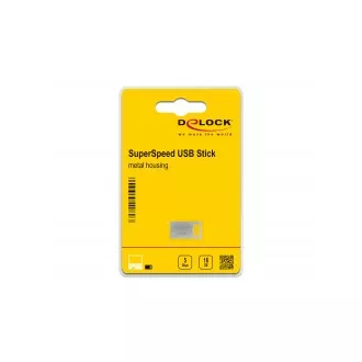 Unitate flash Delock USB 3.2 Gen 1, 16 GB - capac metalic