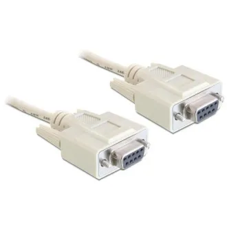 Cablu serial Delock Null Modem cu 9 pini mamă/mamă, 3 m