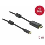 Cablu Delock de la USB Tip-C activ la HDMI, (Mod DP Alt) 4K 60 Hz 5 m