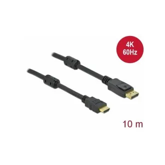 Cablu Delock de la DisplayPort 1.2 activ la HDMI, 4K, 60 Hz, 10 m Cablu Delock de la DisplayPort 1.2 activ la HDMI, 4K, 60 Hz, 10 m