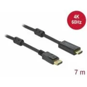 Cablu Delock de la DisplayPort 1.2 activ la HDMI, 4K, 60 Hz, 7 m