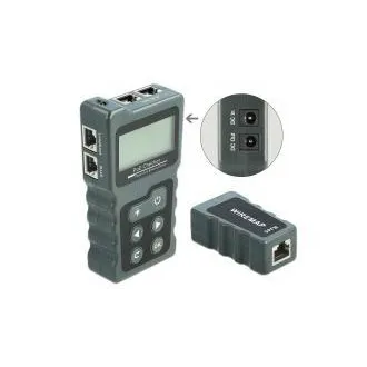 Tester de cablu LCD Delock RJ45 / PoE / DC Tester de cablu LCD Delock RJ45 / PoE / DC