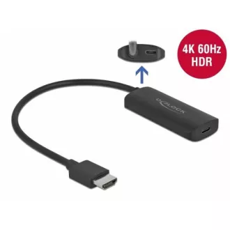 Adaptor Delock HDMI-A mascul > USB Type-C™ mamă (DP Alt Mode) 4K 60 Hz Adaptor Delock HDMI-A mascul > USB Type-C™ mamă (DP Alt Mode) 4K 60 Hz