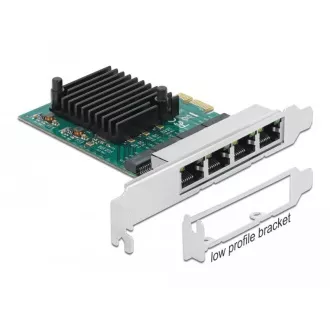Placă Delock PCI Express x1 pentru 4 porturi LAN Gigabit