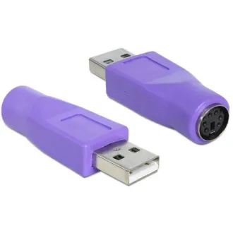 Adaptor Delock USB Tip-A mascul > PS/2 mamă Adaptor Delock USB Tip-A mascul > PS/2 mamă