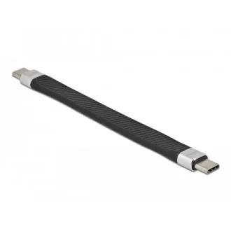 Delock Cablu panglică plată USB 3.2 Gen 2, FPC, USB Tip-C la USB Tip-C, 13 cm, PD 5 A E-Marker Delock Cablu panglică plată USB 3.2 Gen 2, FPC, USB Tip-C la USB Tip-C, 13 cm, PD 5 A E-Marker