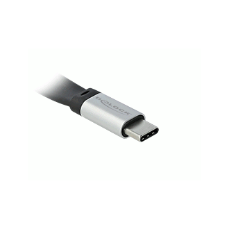 Delock Cablu panglică plată USB 3.2 Gen 2, FPC, USB Tip-C la USB Tip-C, 13 cm, PD 5 A E-Marker Delock Cablu panglică plată USB 3.2 Gen 2, FPC, USB Tip-C la USB Tip-C, 13 cm, PD 5 A E-Marker