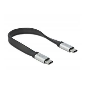 Delock Cablu panglică plată USB 3.2 Gen 2, FPC, USB Tip-C la USB Tip-C, 13 cm, PD 5 A E-Marker Delock Cablu panglică plată USB 3.2 Gen 2, FPC, USB Tip-C la USB Tip-C, 13 cm, PD 5 A E-Marker