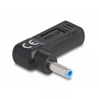 Adaptor cablu încărcare laptop Delock, USB Tip-C mamă la HP mascul 4.5 x 3.0 mm, unghiular 90° Adaptor cablu încărcare laptop Delock, USB Tip-C mamă la HP mascul 4.5 x 3.0 mm, unghiular 90°