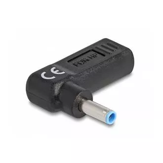 Adaptor cablu încărcare laptop Delock, USB Tip-C mamă la HP mascul 4.5 x 3.0 mm, unghiular 90° Adaptor cablu încărcare laptop Delock, USB Tip-C mamă la HP mascul 4.5 x 3.0 mm, unghiular 90°