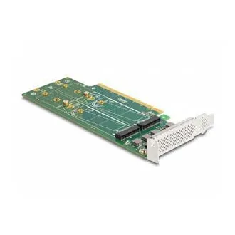 Delock Placă PCI Express 4.0 x16 la 4 x M.2 Key M 110 mm NVMe - ramificare - Profil redus Delock Placă PCI Express 4.0 x16 la 4 x M.2 Key M 110 mm NVMe - ramificare - Profil redus