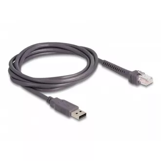 Cablu Delock de la interfața RJ50 la USB 2.0 Type-A la cititorul de coduri de bare, 2 m