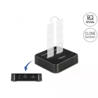 Delock stație de andocare M.2 pentru 2 x SSD M.2 NVMe PCIe cu funcție de clonare