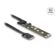 Placă riser Delock NVMe M.2 Key A+E tată la slot Key M, cu lungimea cablului de 20 cm
