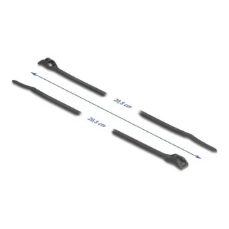 Delock Clemă de cablu cu cap plat, L 205 x l 2,5 mm, 100 buc. neagră Delock Clemă de cablu cu cap plat, L 205 x l 2,5 mm, 100 buc. neagră