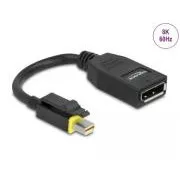 Adaptor Delock Mini DisplayPort 1.4 la DisplayPort cu dispozitiv de blocare 8K 60 Hz