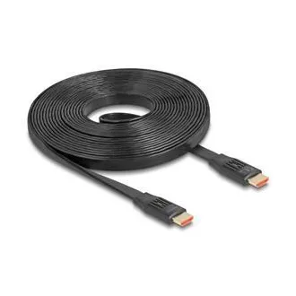 Cablu panglică plată HDMI de mare viteză Delock, 48 Gbps, 8K, 60 Hz, 5 m Cablu panglică plată HDMI de mare viteză Delock, 48 Gbps, 8K, 60 Hz, 5 m