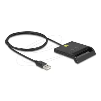 Cititor de carduri inteligente USB 2.0 Delock pentru carduri inteligente cu cip de contact