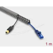 Delock Canal de cablu 16 x 16 mm - lungime 1 m, gri