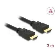 Cablu Delock HDMI de mare viteză cu Ethernet - HDMI A mascul > HDMI A mascul 4K 3m