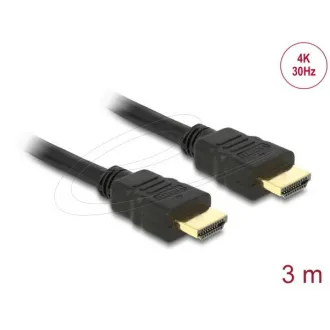 Cablu Delock HDMI de mare viteză cu Ethernet - HDMI A mascul > HDMI A mascul 4K 3m